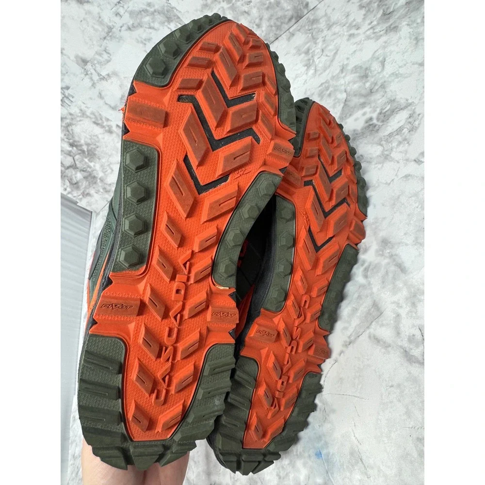 Brooks Cascadia 14 Mens‎ Trail Running Shoes Olive Green Orange gorpcore